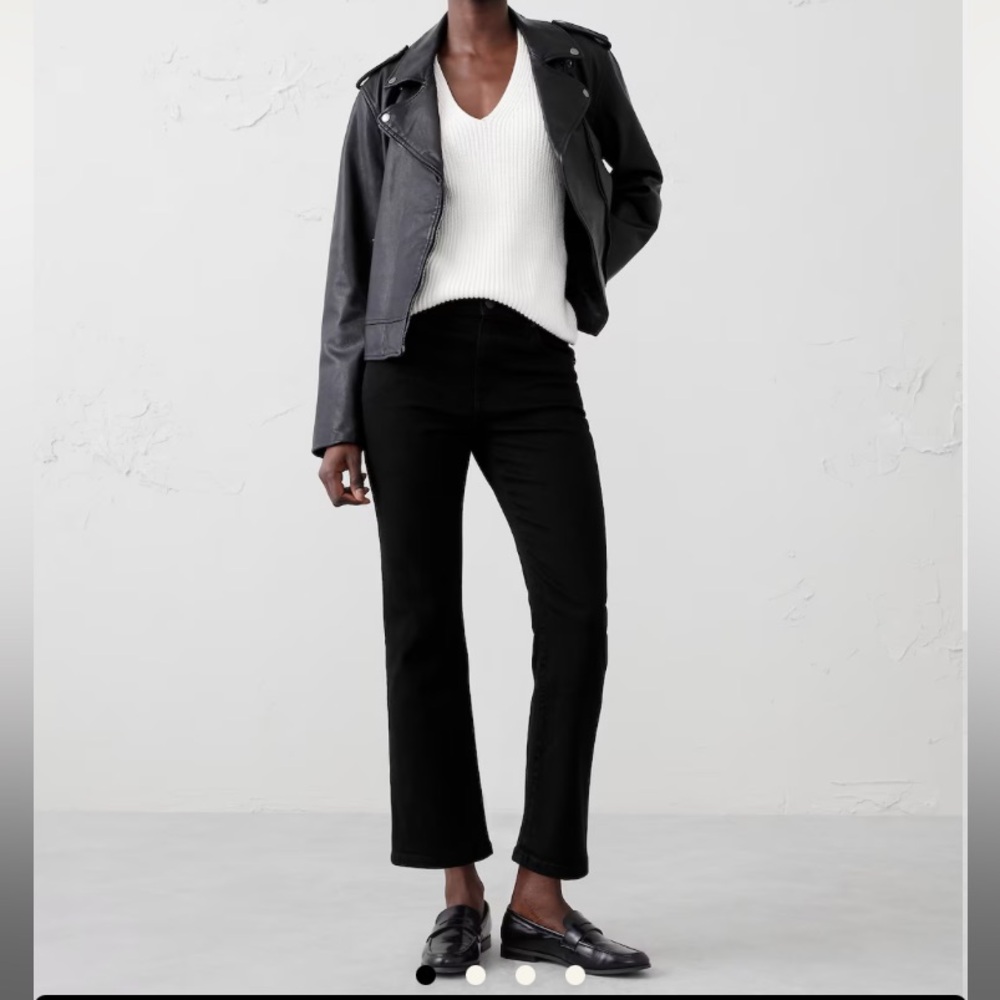 Banana Republic High-Rise Bootcut Cropped Jeans